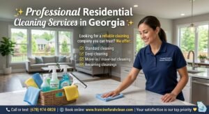 Professional Cleaning Services in GeorgiaKeeping your home clean, fresh, and comfortable should not feel overwhelming. At Francine & Farah’s Executive Cleaning LLC, we provide professional residential cleaning services throughout Georgia for homeowners, renters, families, busy professionals, and anyone who needs dependable cleaning help they can trust.